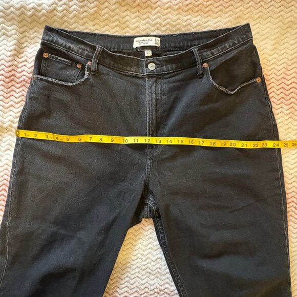 Abercrombie & Fitch Curve Love Ankle Straight High Rise Jeans - Size 16/33 Short - Picture 4 of 12